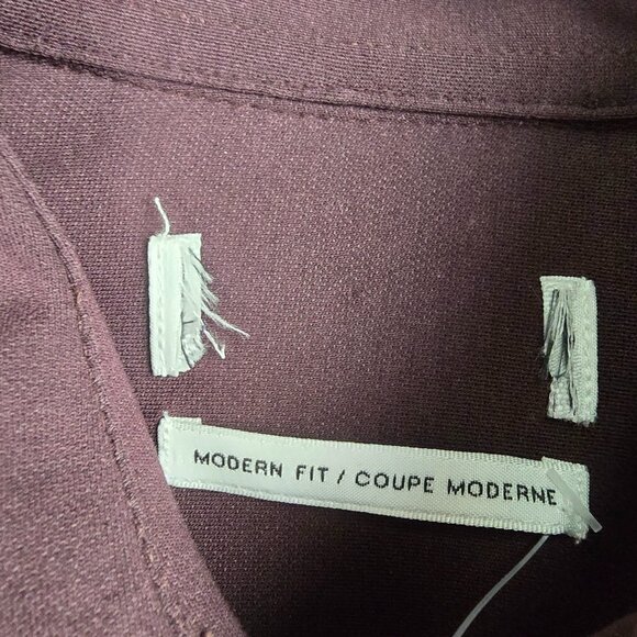 Projek Raw Burgundy Modern Fit Button Up Dress Shirt Size S - Picture 9 of 13